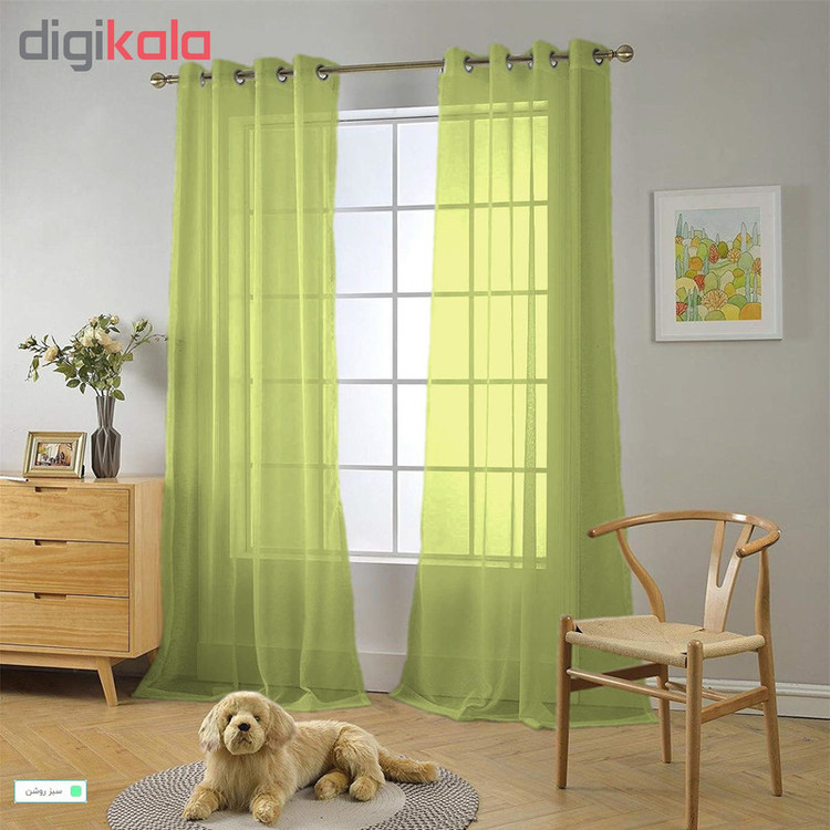 پرده مدل حریر N110 سایز 280×150 سانتی متر