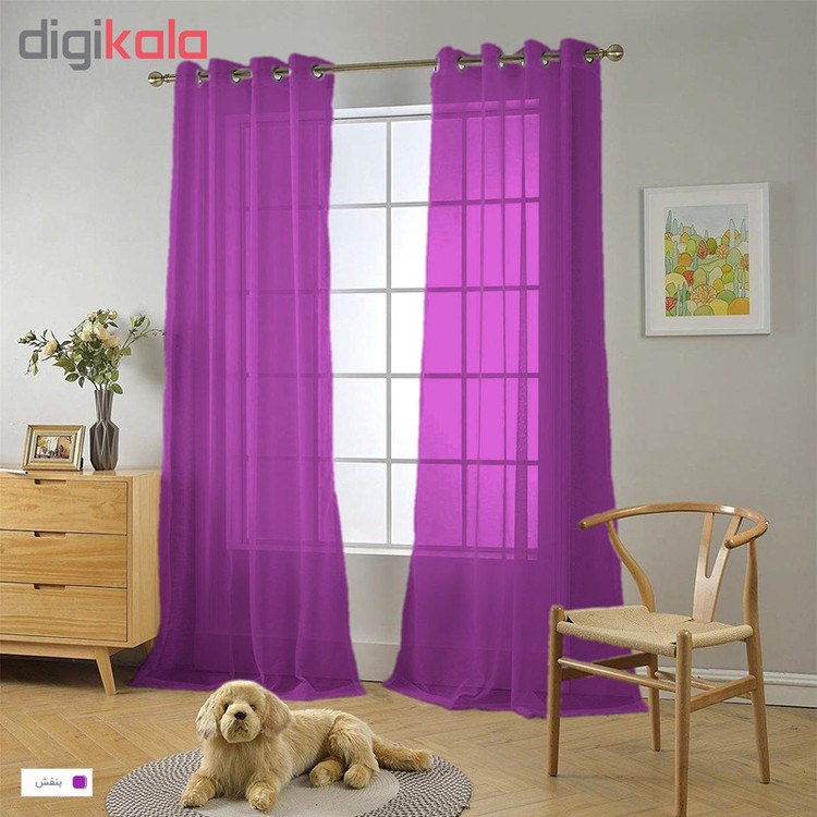 پرده مدل حریر N110 سایز 280×150 سانتی متر