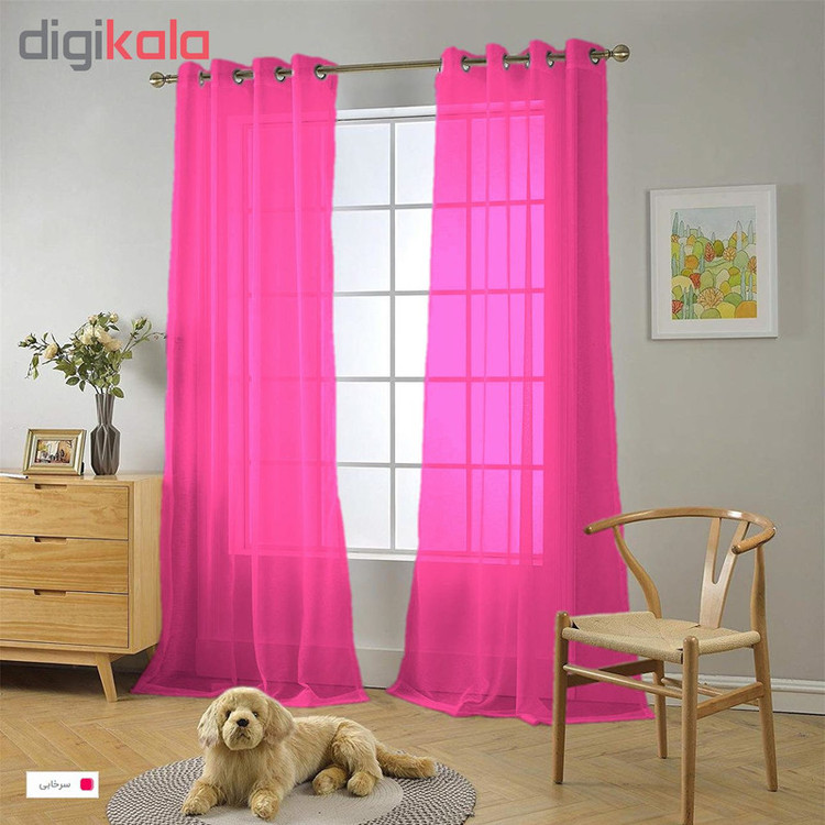 پرده مدل حریر N110 سایز 280×150 سانتی متر