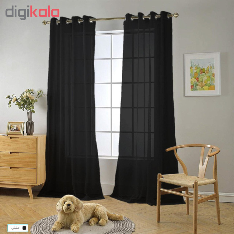 پرده مدل حریر N110 سایز 280×150 سانتی متر