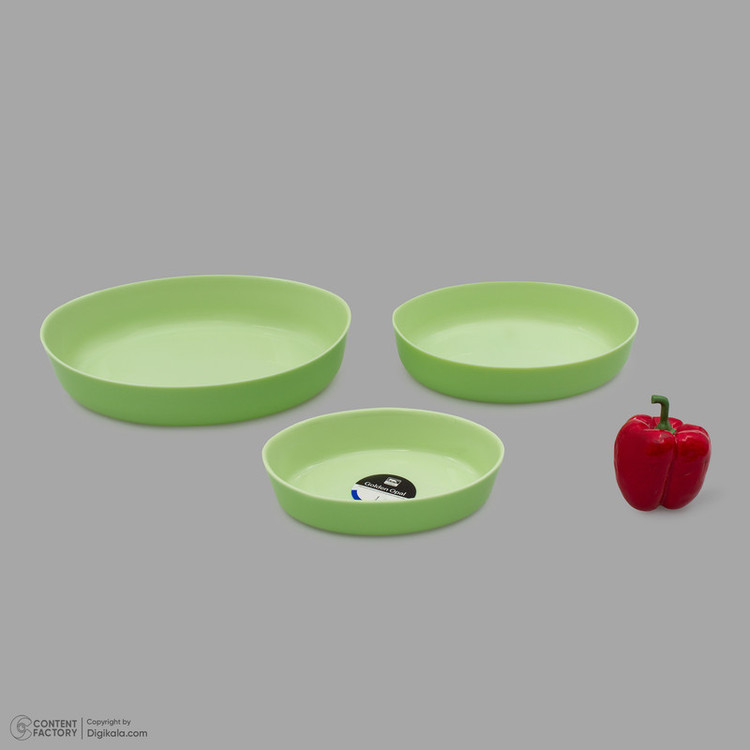 ظرف پخت گلدن اپال مدل Oval مجموعه سه عددی
