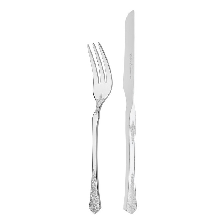 سرویس کارد و چنگال 12 پارچه 6 نفره یونیک مدل 5800 ورژن 1