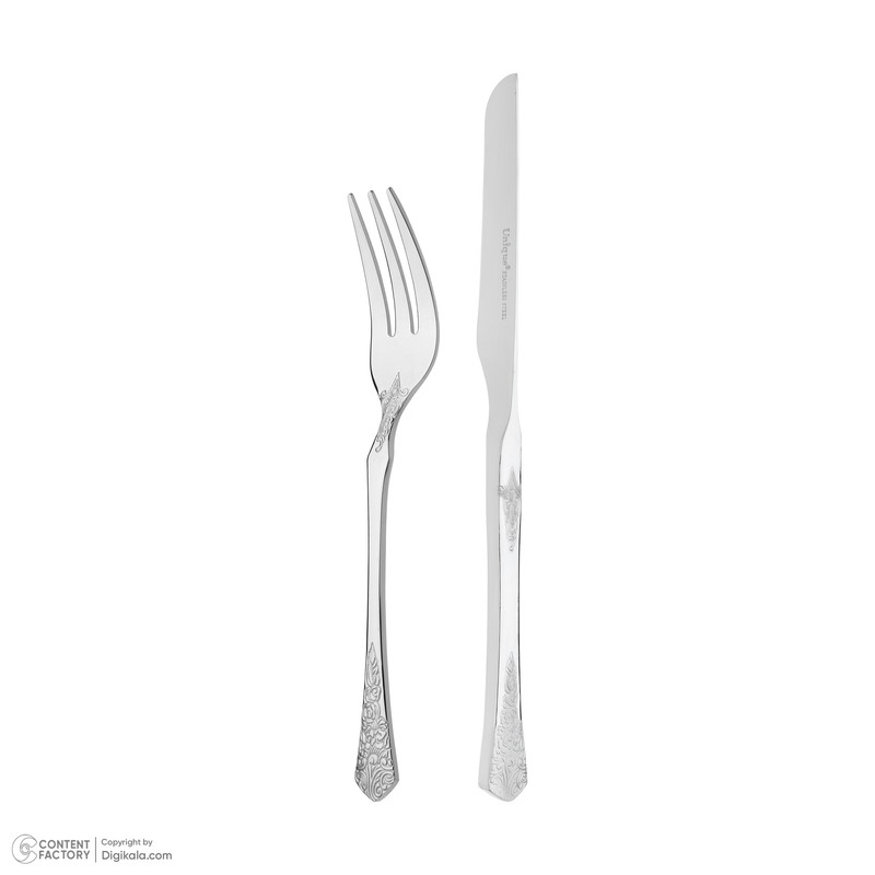 سرویس کارد و چنگال 12 پارچه 6 نفره یونیک مدل 5800 ورژن 1