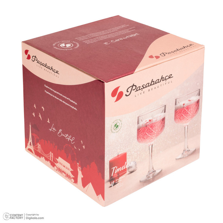 لیوان پاشاباغچه مدل Timeless 440237 بسته 4 عددی