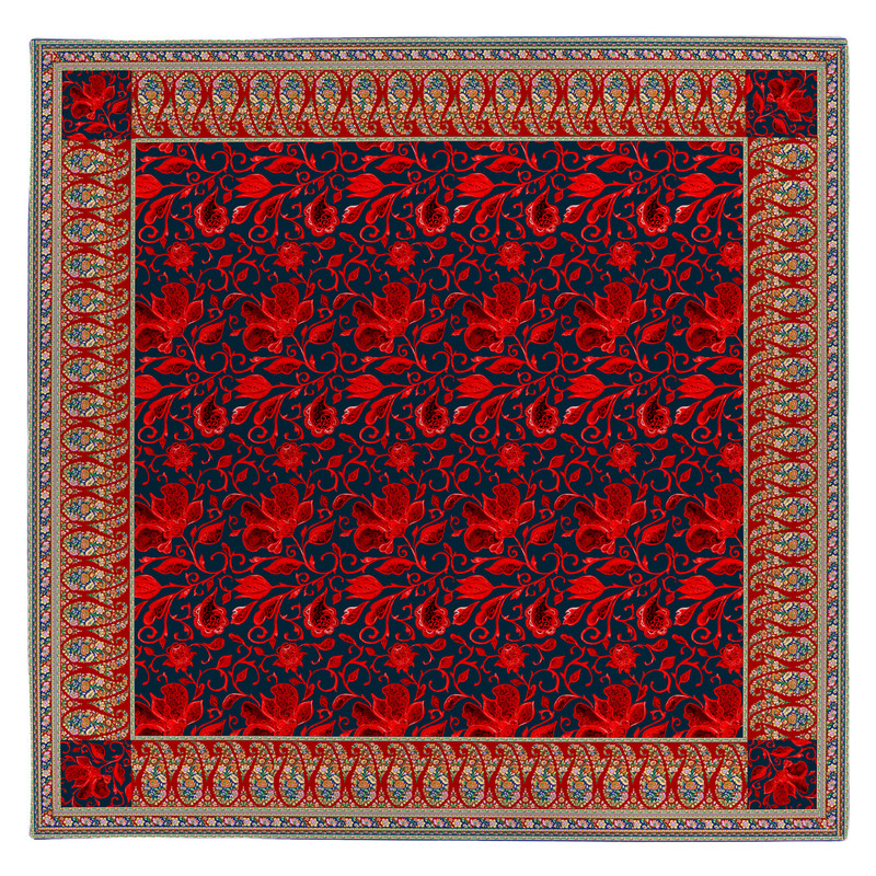 رومیزی طرح گل سنتی کد 9982.1