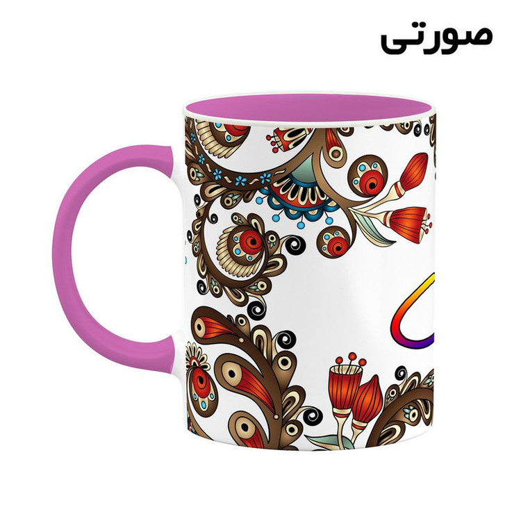 ماگ کاکتی مدل اسم سورن طرح سنتی گل و بته کد mgh45673
