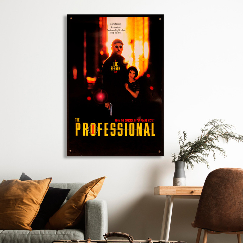 تابلو شاسی مدل فیلم لئون، حرفه ای Leon The Professional Poster