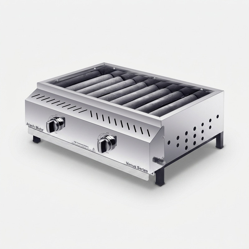 کباب پز گازی آتش‌ مهر مدل steel55