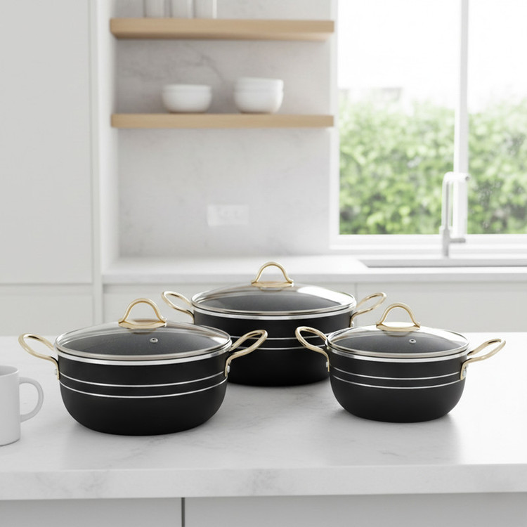 سرویس قابلمه 6 پارچه مدل 077
