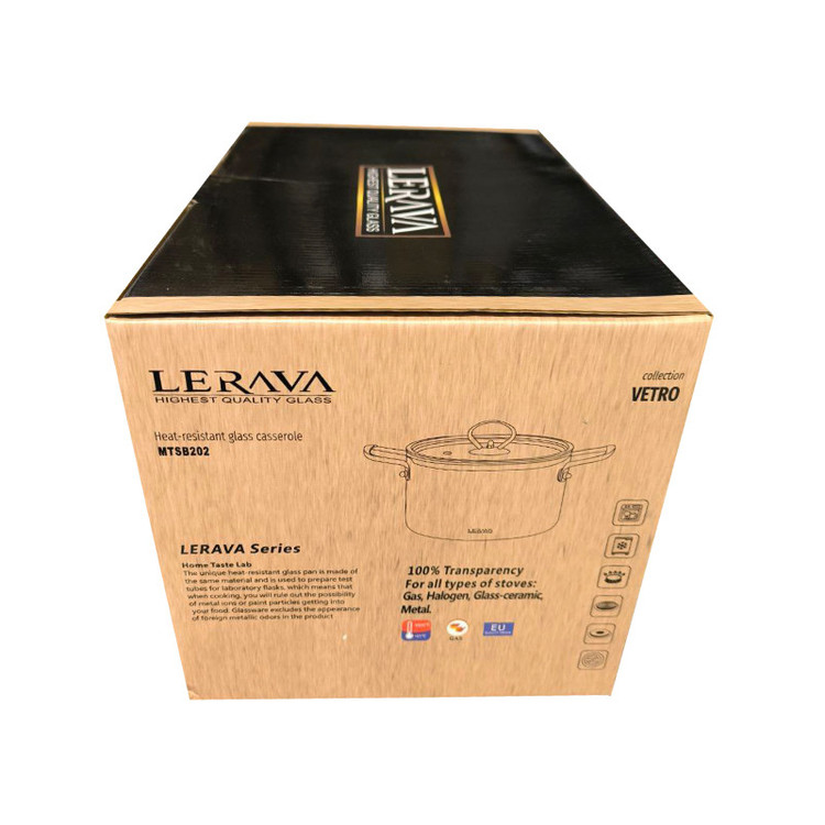 قابلمه لراوا مدل شیشه ای کد 4/5L سایز 20