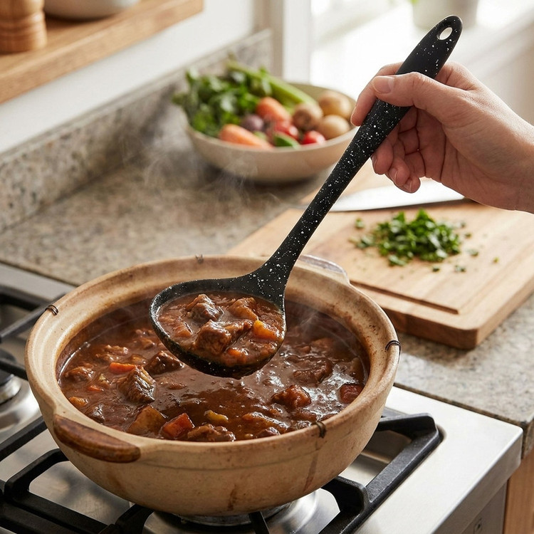 ملاقه شنگیا مدل خورشت سیلیکونی