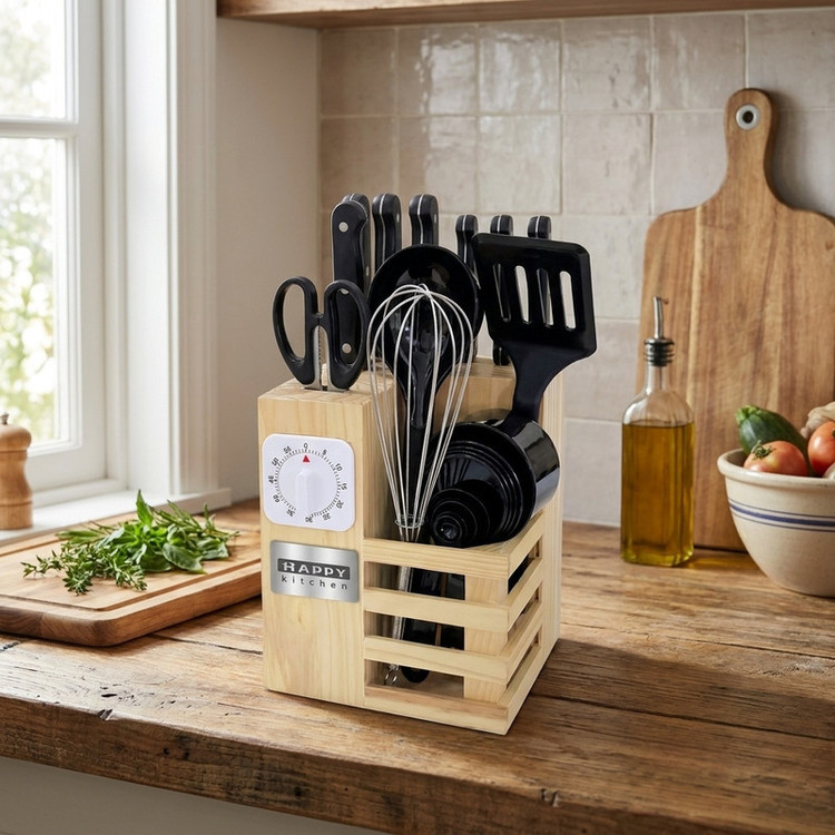 سرویس ابزار آشپزی 23 پارچه هپی کیچن مدل Stone Knife 23