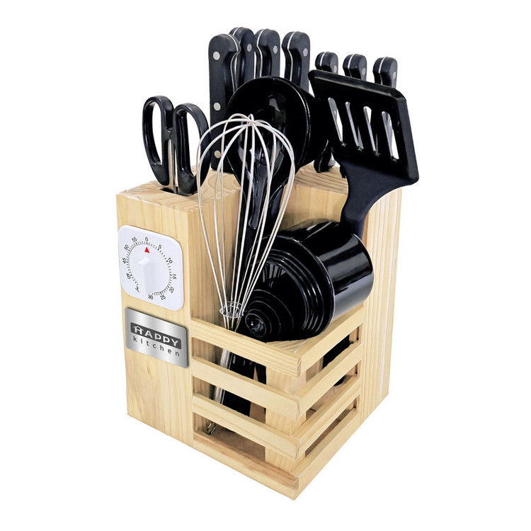 سرویس ابزار آشپزی 23 پارچه هپی کیچن مدل Stone Knife 23