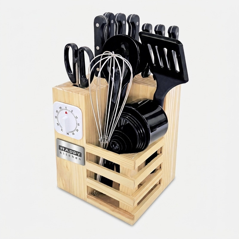 سرویس ابزار آشپزی 23 پارچه هپی کیچن مدل Stone Knife 23