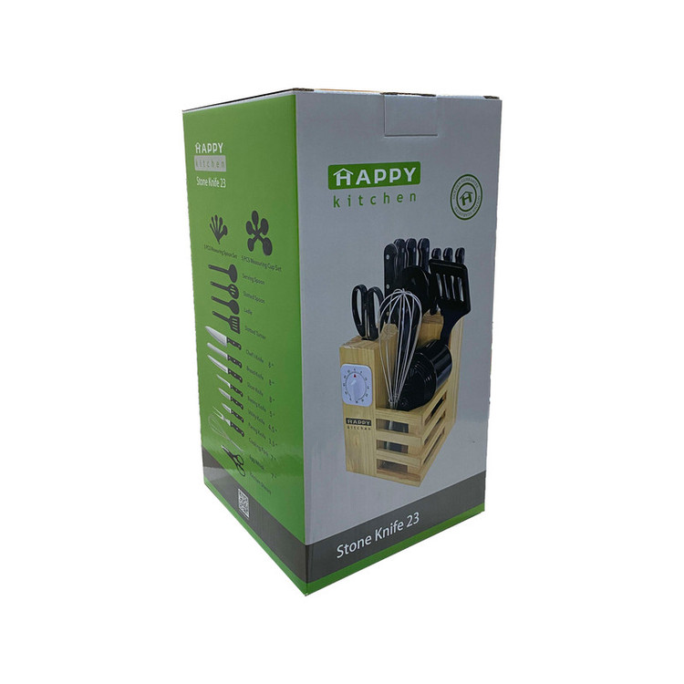سرویس ابزار آشپزی 23 پارچه هپی کیچن مدل Stone Knife 23