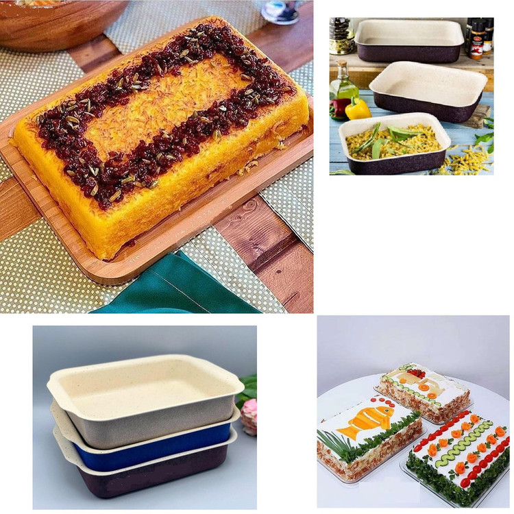 ظرف فر به گز مدل مستطیل گرانیتی