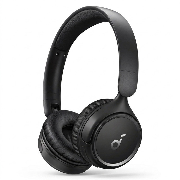 هدفون بلوتوثی انکر مدل Soundcore H30i بدون قابلیت نویز کنسلینگ، درگاه شارژ USB Type-C، دارای میکروفون داخلی با کیفیت بالا، مجهز به فناوری BassUp، مقاومت در برابر رطوبت و عرق