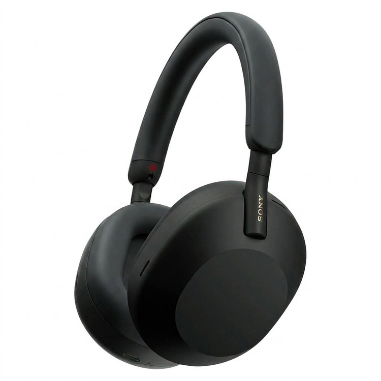 هدفون بیسیم سونی مدل WH-1000XM5 با نویز کنسلینگ فعال (ANC)، درگاه شارژ USB Type-C، دارای 4 میکروفون با فناوری Beamforming، پشتیبانی از دستیار صوتی، قابلیت اتصال همزمان به دو دستگاه