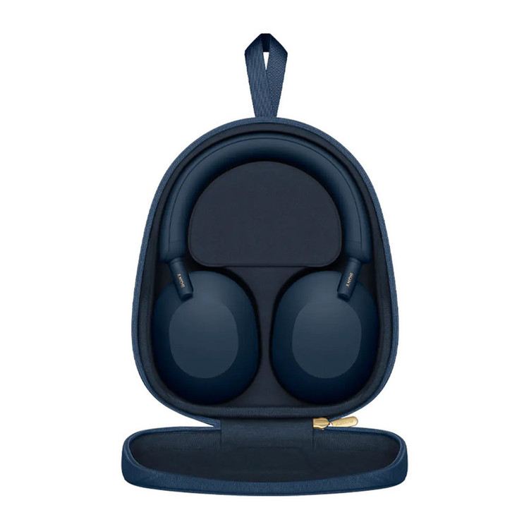 هدفون بیسیم سونی مدل WH-1000XM5 با نویز کنسلینگ فعال (ANC)، درگاه شارژ USB Type-C، دارای 4 میکروفون با فناوری Beamforming، پشتیبانی از دستیار صوتی، قابلیت اتصال همزمان به دو دستگاه