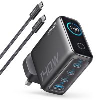 شارژر دیواری 140 وات 4 پورت انکر مدل B0DPKP7RD8 به همراه کابل USB-C به طول 1.5 متر